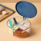 4 Compartments Spice Box | Masala Storage Box | Plastic Kitchen Organizer | Leak-Proof & Reusable