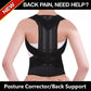 Back Pain Relief Posture Corrector Belt | Adjustable Support for Spine, Shoulder & Lumbar Alignment | XXL