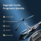 Solar Powered Rotating Helicopter Car Aromatherapy Air Freshener (Random Colour)