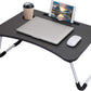 Laptop Table | Black Color | Foldable Legs, Tablet Groove & Cup Slot | Perfect for Working, Reading, Writing, and Eating