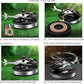 Solar Powered Rotating Helicopter Car Aromatherapy Air Freshener (Random Colour)
