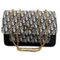 Black | Dior Oblique Canvas & Leather Flap Clutch | Luxury Designer Handbag for Women