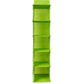 5 Shelf Clothes Hanging Organizer | Foldable Wardrobe Section Storage | Durable Fabric & Plastic