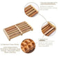 Wooden Foot Roller Massager |  Manual Reflexology Therapy Tool for Pain Relief, Stress Relaxation & Foot Care