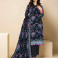 Khaadi Viscose Unstitched L 3 Pieces Casual Wear | Winter 23