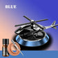 Solar Powered Rotating Helicopter Car Aromatherapy Air Freshener (Random Colour)