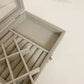 Velvet Jewelry Organizer Box with Glass Cover – Display & Storage for Rings, Earrings, Bracelets